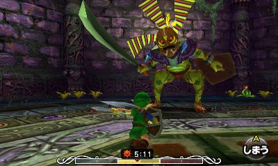 画像ギャラリー No.001のサムネイル画像 / 「ゼルダの伝説 ムジュラの仮面 3D」，繰り返す3日間や，仮面とお面を使った謎解きなどゲームの概要が公開。3DS版での追加要素も