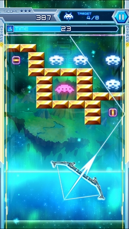 画像ギャラリー No.008のサムネイル画像 / 「LINE アルカノイドvsインベーダー」プレイレポート。カジュアルに遊べてやり応えアリ，ただのブロック崩しではないゲーム