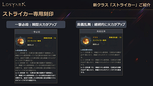 画像ギャラリー No.008のサムネイル画像 / 「LOST ARK」,新クラス“ストライカー”が追加される8月アップデートは8月17日配信。フェイスパターンや専用アバターも登場