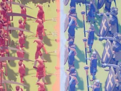 ハロー！Steam広場 第237回：神を倒すのに農民は何人必要なのか。さまざまな戦いをシミュレートできる「Totally Accurate Battle Simulator」