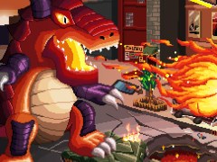 ハロー！Steam広場 第349回：巨大な怪獣を操作して街を破壊しまくる横スクロールアクション「Gigapocalypse」