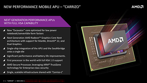 画像ギャラリー No.003のサムネイル画像 / AMD,次期APU「Carrizo」の詳細情報を公開。Kaveriと同じ28nmプロセス技術を採用しながらトランジスタ数を29%増量できた秘密とは