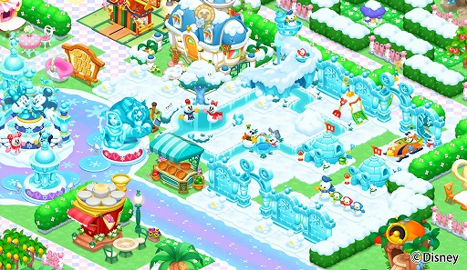 画像ギャラリー No.008のサムネイル画像 / 「ディズニー マジックキャッスル」,雪をテーマにした雪まつりイベントが開催中