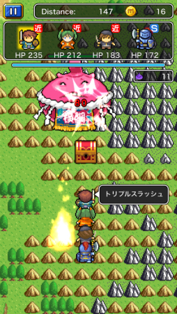 画像ギャラリー No.003のサムネイル画像 / Android版「とまらんクエスト」が配信。進み続ける勇者を上手く操作しよう