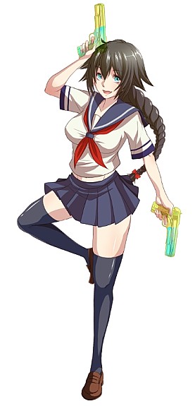 画像ギャラリー No.004のサムネイル画像 / スマホ向けカードバトル「セーラー服と水鉄砲」事前登録受付をスタート