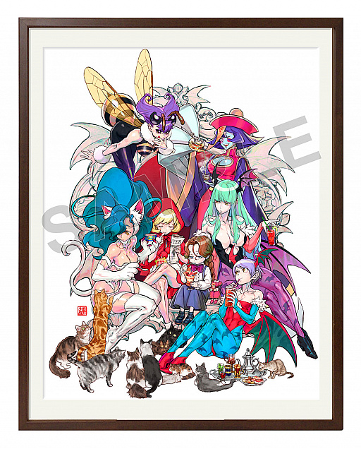 画像ギャラリー No.001のサムネイル画像 / イーカプコン限定で「ヴァンパイア」シリーズ25周年を記念して西村キヌ氏描き下ろしの「額装アート」が登場