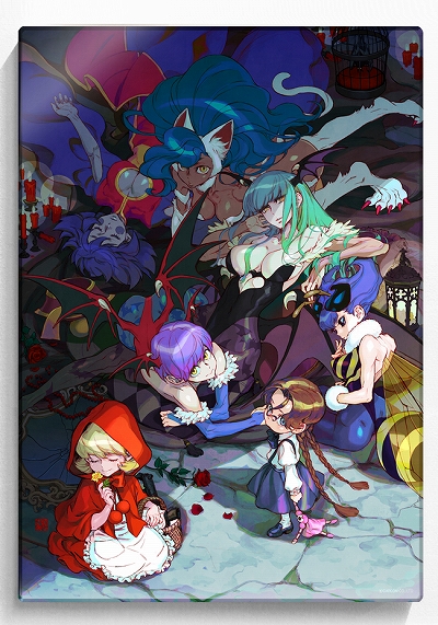 画像ギャラリー No.001のサムネイル画像 / 「ヴァンパイアセイヴァー」，シリーズ27周年を記念したジークレーアクリルアートの予約受付が開始。西村キヌ氏の描き下ろしイラストを使用