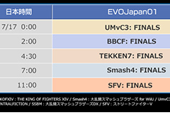 ［EVO2017］日本語実況はTwitchのEVOJapan01で配信へ。詳しい配信スケジュールも公開