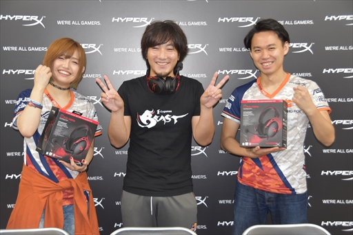 画像ギャラリー No.005のサムネイル画像 / ［TGS 2017］ウメハラ選手とときど選手のエキシビションマッチも実現！　HyperXブース「ストV」イベントレポート