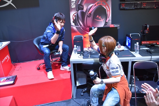 画像ギャラリー No.009のサムネイル画像 / ［TGS 2017］ウメハラ選手とときど選手のエキシビションマッチも実現！　HyperXブース「ストV」イベントレポート