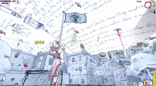 画像ギャラリー No.004のサムネイル画像 / ［E3 2015］落書きの世界で戦うTPS「Drawn to Death」がプレイアブル出展。あまりのクレイジーさに爆笑必至の作品だ