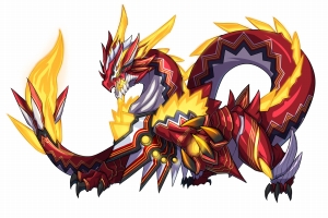 画像ギャラリー No.005のサムネイル画像 / 「アニマル×モンスター」，ターゲットに「極炎龍 マグマドレイク」が登場