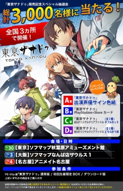 画像ギャラリー No.005のサムネイル画像 / 「東亰ザナドゥ」の非売品グッズが当たる発売記念抽選会が東京，大阪，名古屋で開催決定。公式サイトではWeb抽選会も実施予定