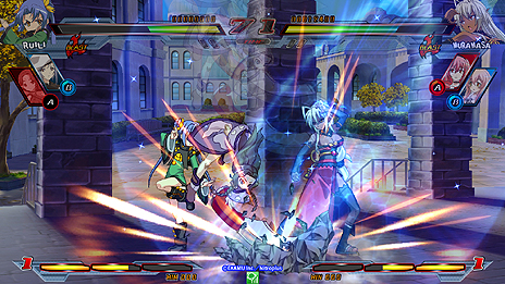 画像ギャラリー No.011のサムネイル画像 / 闘会議2015の「ニトロプラス ブラスターズ」試遊台では，ロケテ時のキャラに加えて「装甲悪鬼村正」の三世村正やパートナー3人もプレイ可能に