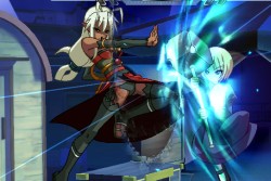 画像ギャラリー No.005のサムネイル画像 / 格ゲー大会で盛り上がった闘会議2015のアーケードブース。三世村正が参戦した「ニトロプラス ブラスターズ」のロケテストも大盛況