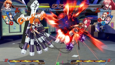 画像ギャラリー No.002のサムネイル画像 / アーケード版「ニトロプラス ブラスターズ」次期アップデートで「OKSTYLE」のオウカと「凍京NECRO」の宝形イリアが参戦