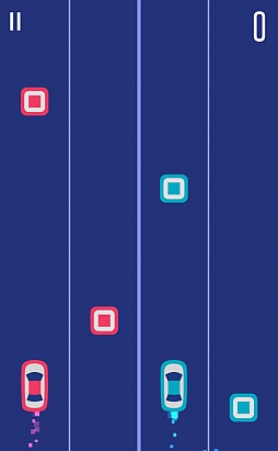 画像ギャラリー No.005のサムネイル画像 / 2台の車を同時に操作する激ムズゲーム。スマホ向けアクション「2 Cars」を紹介する「(ほぼ)日刊スマホゲーム通信」第725回