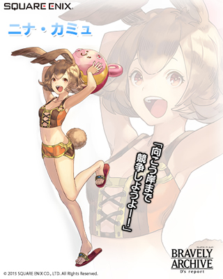 画像ギャラリー No.006のサムネイル画像 / 「BRAVELY ARCHIVE D’s report」，イーリス隊の5人が水着姿で登場