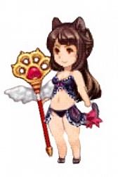画像ギャラリー No.009のサムネイル画像 / 「BRAVELY ARCHIVE D’s report」，イーリス隊の5人が水着姿で登場