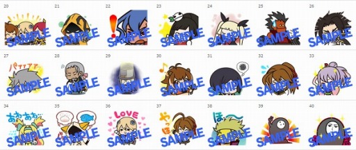 画像ギャラリー No.002のサムネイル画像 / 「BLAZBLUE」,LINEスタンプ第3,4弾が配信。タペストリーも登場