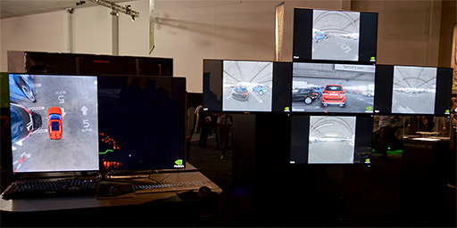 画像ギャラリー No.002のサムネイル画像 / ［GTC 2015］Unreal Engineで車の自動運転が上達する？ 自動運転車からクアッドコプターまで話題が広がったGTC 2015のNVIDIAブースレポート