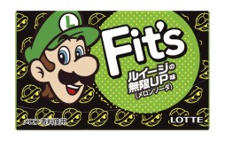 画像ギャラリー No.002のサムネイル画像 / スーパーマリオとロッテがコラボ。チューイングガム「Fit’s」の“マリオの無敵スター味”と“ルイージの無限UP味”が5月12日発売