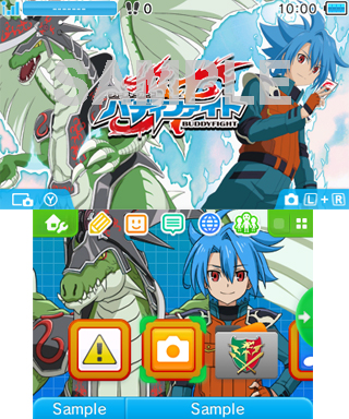 画像ギャラリー No.002のサムネイル画像 / 「バディファイト」,牙王,タスク,ロウガがデザインされた3DS用テーマ配信開始