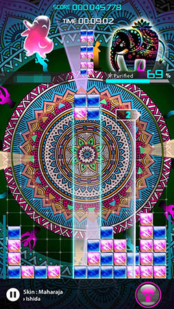画像ギャラリー No.009のサムネイル画像 / ハマりすぎに注意。「LUMINES パズル&ミュージック」を紹介する「(ほぼ)日刊スマホゲーム通信」第1210回