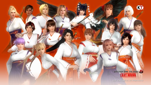 画像ギャラリー No.003のサムネイル画像 / 「DEAD OR ALIVE 5 Last Round」DLC「必勝祈願!巫女コスチューム」を配信開始