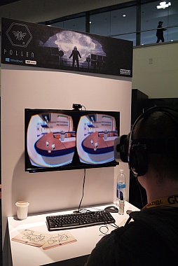 画像ギャラリー No.001のサムネイル画像 / ［GDC 2015］Oculus Rift対応の探索アドベンチャーゲーム「Pollen」をUnityブースのゲームパビリオンで遊んでみた