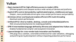 画像ギャラリー No.006のサムネイル画像 / ［GDC 2015］Khronos，新世代グラフィックスAPI「Vulkan」を正式発表。OpenGL時代のしがらみを捨てた，スリムでハイエンドなAPIに
