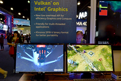 画像ギャラリー No.003のサムネイル画像 / ［SIGGRAPH 2015］Vulkan＆OpenGL ES 3.2対応をアピールするIntelブースに注目。SIGGRAPH 一般展示セクションレポート前編