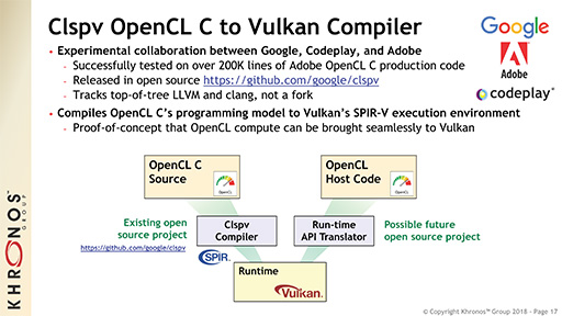 画像ギャラリー No.023のサムネイル画像 / ［GTC 2018］Khronosが語る「Vulkan 1.1」。VR＆AR向けAPI「OpenXR」の最新動向も