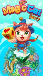 画像ギャラリー No.002のサムネイル画像 / 「Magic Cat Story」iOS版,Android版の配信がスタート。ブロックを回して消すシンプルなパズルゲーム