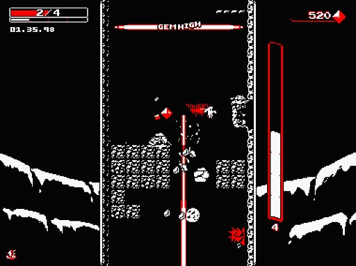 画像ギャラリー No.002のサムネイル画像 / GDC 2015で話題になった2Dアクション「Downwell」のゲームプレイトレイラーが公開に
