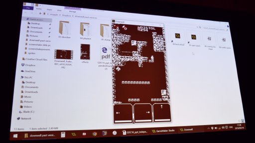 画像ギャラリー No.003のサムネイル画像 / ［GDC 2016］「Downwell」を特徴づける「ガンブーツ」はいかにして生まれ，磨かれたか。開発者のもっぴん氏が語った日本産インディーズゲームの開発事例