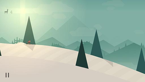 画像ギャラリー No.008のサムネイル画像 / 時間と天候の変化で表情を変える雪山に注目。iOS向けスノボアクション「Alto's Adventure」を紹介する「（ほぼ）日刊スマホゲーム通信」第780回