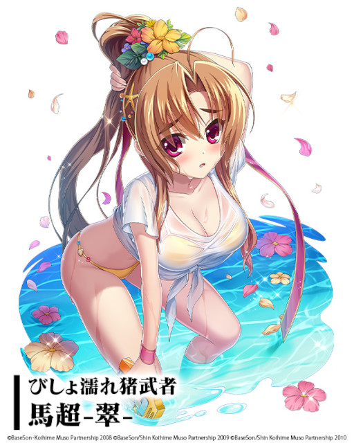 画像ギャラリー No.002のサムネイル画像 / 「三国大戦スマッシュ!」がアニメ「恋姫†夢想」とコラボ。新武将は水着着用