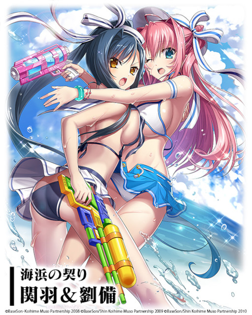 画像ギャラリー No.003のサムネイル画像 / 「三国大戦スマッシュ!」がアニメ「恋姫†夢想」とコラボ。新武将は水着着用