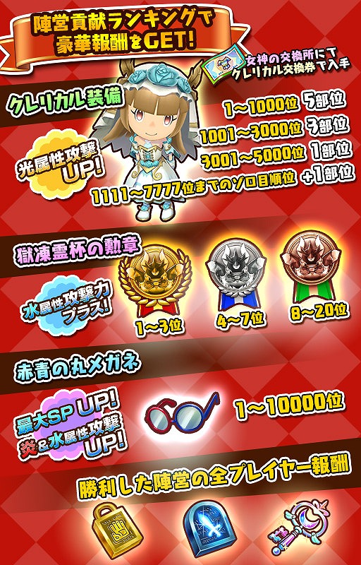 画像ギャラリー No.002のサムネイル画像 / 「ファンタジーライフ オンライン」，全プレイヤーが2陣営に分かれる“決戦！赤青スクランブル！獄凍霊杯”を開催