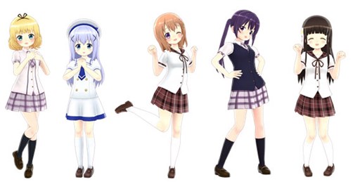 画像ギャラリー No.001のサムネイル画像 / 「MIRACLE GIRLS FESTIVAL」に登場する5作品のコスチュームを紹介。店舗別予約特典の一部も公開に