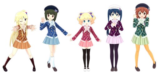 画像ギャラリー No.003のサムネイル画像 / 「MIRACLE GIRLS FESTIVAL」に登場する5作品のコスチュームを紹介。店舗別予約特典の一部も公開に