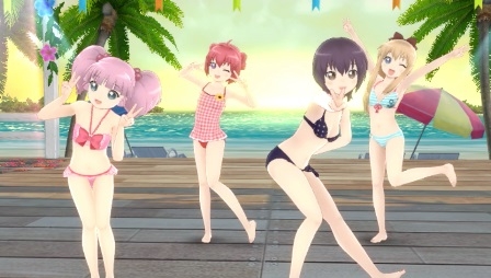 画像ギャラリー No.002のサムネイル画像 / 「ミラクルガールズフェスティバル」,DLC衣装「水着セット」を配信