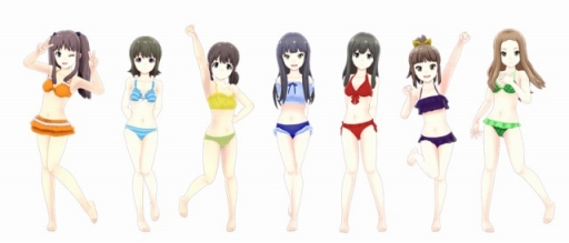画像ギャラリー No.007のサムネイル画像 / 「ミラクルガールズフェスティバル」，「ニャル子さんF」など3作品の「水着セット」が配信に
