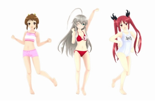 画像ギャラリー No.009のサムネイル画像 / 「ミラクルガールズフェスティバル」，「ニャル子さんF」など3作品の「水着セット」が配信に