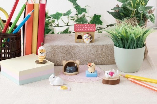 画像ギャラリー No.001のサムネイル画像 / 「ねこあつめ」がデスクトップフィギュアに。10月中旬からガシャポンで登場