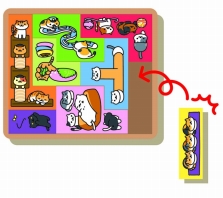 画像ギャラリー No.004のサムネイル画像 / 「ねこあつめ」の木製パズルゲーム「ねこあつめ つめねこパズル」が発売