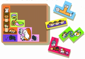 画像ギャラリー No.005のサムネイル画像 / 「ねこあつめ」の木製パズルゲーム「ねこあつめ つめねこパズル」が発売