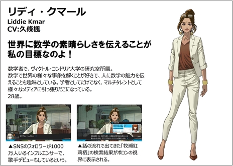 画像ギャラリー No.001のサムネイル画像 / 「ANONYMOUS;CODE」,謎のハッカー“JUNO”と数学者“リディ・クマール”の情報が公開に