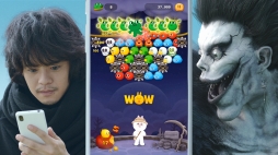 画像ギャラリー No.004のサムネイル画像 / 「LINE バブル2」と「デスノート」のコラボが開催。TVCMも放映に